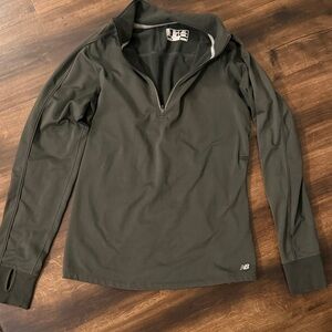 New Balance Dark Gray Quarter-Zip Pullover